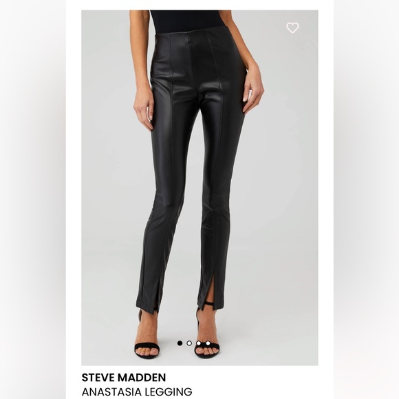 Steve Madden Anastasia Leather Leggings - Picture 2 of 5